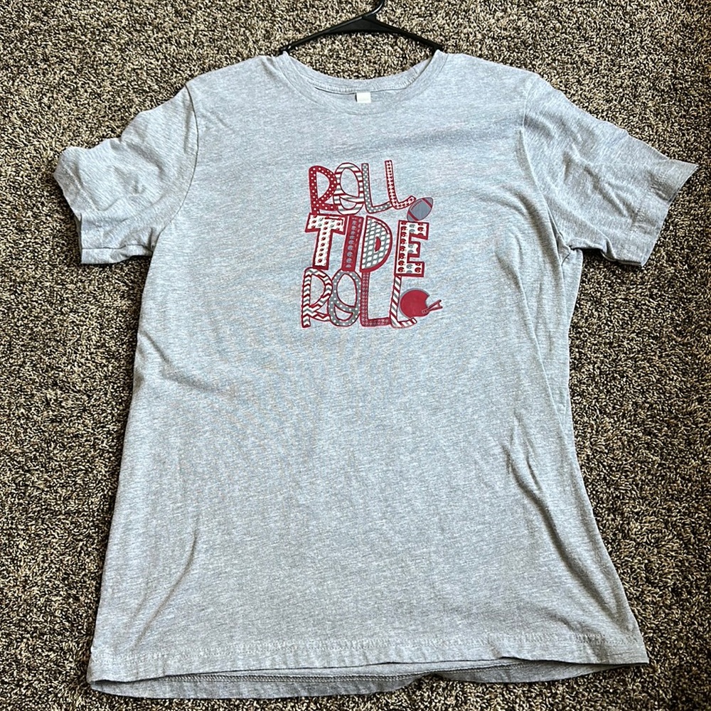 Women’s Large Bella Canvas Alabama Roll Tide Graphic T-shirt